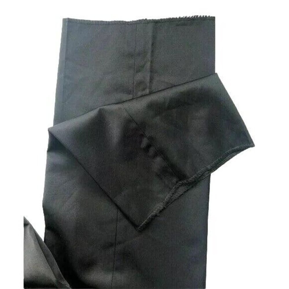 Ron Tomson Black Satin Men’s Formal Dress Pants Size 48 Classic Fit